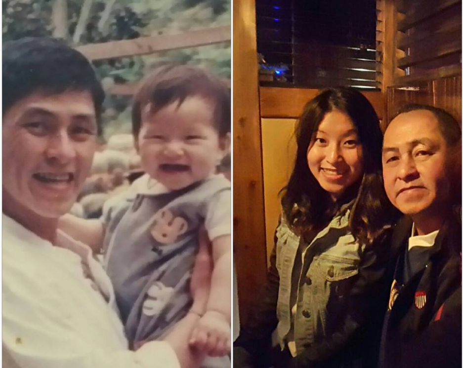 Then And Now: The Writer And Her Father.