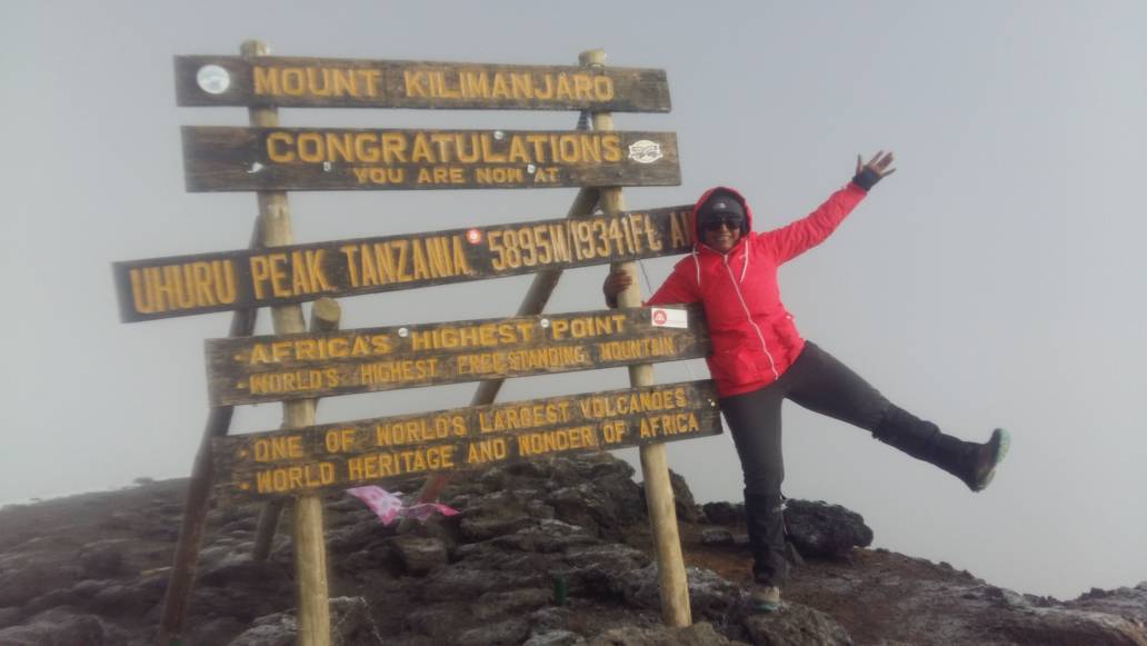 Sugantha At The Summit Mt Kilimanjaro Min