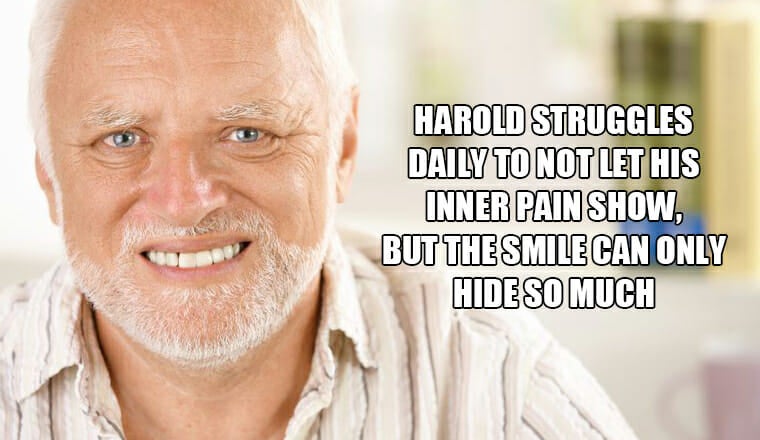 hide the pain harold meme