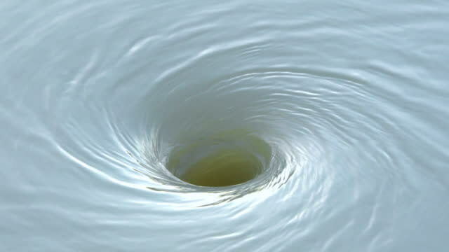 Close-Up Whirlpool In Water