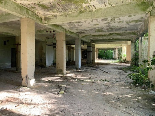 The ground floor of the second tower.