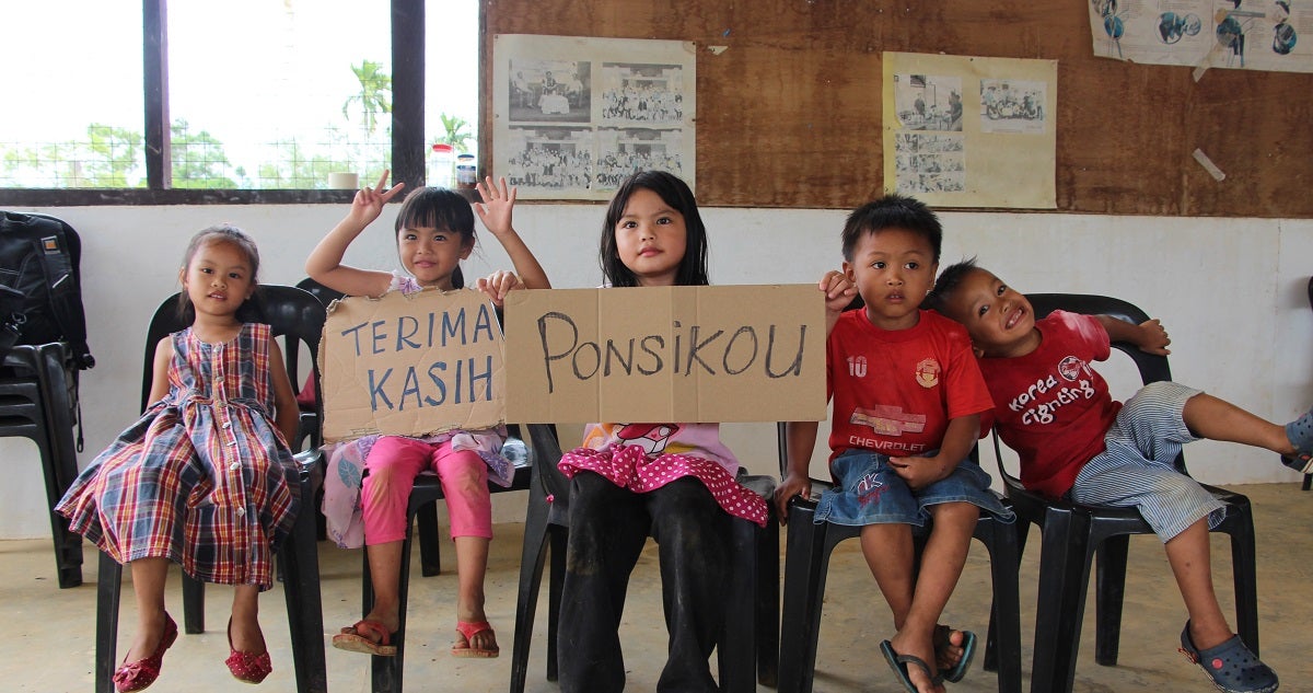 Ponsikou means Thank You in Dusun Orang Asal