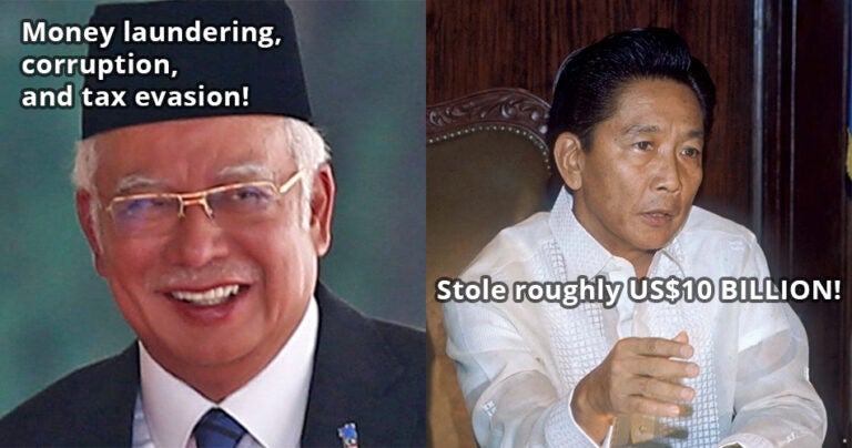 corrupt political leaders Southeast Asia
