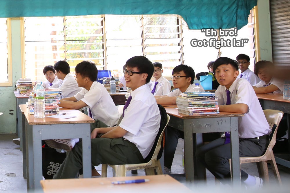 Malaysian secondary school classroom
