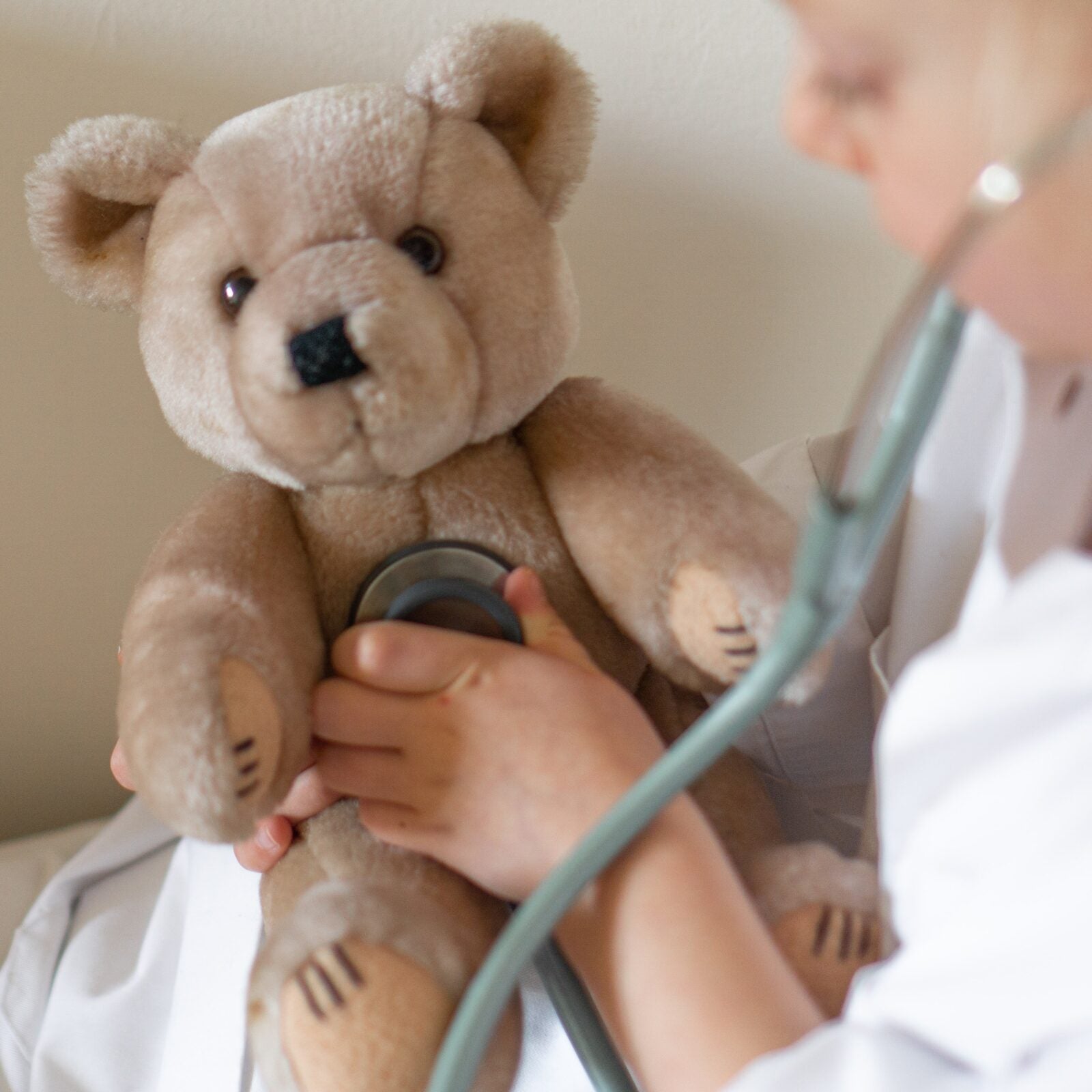 Physical Examination By A Children'S Doctor. Teddy'S Medical Check Up.