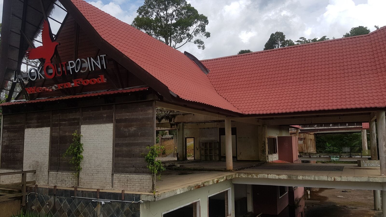 Ampang Lookout Point Western Restaurant Ruins