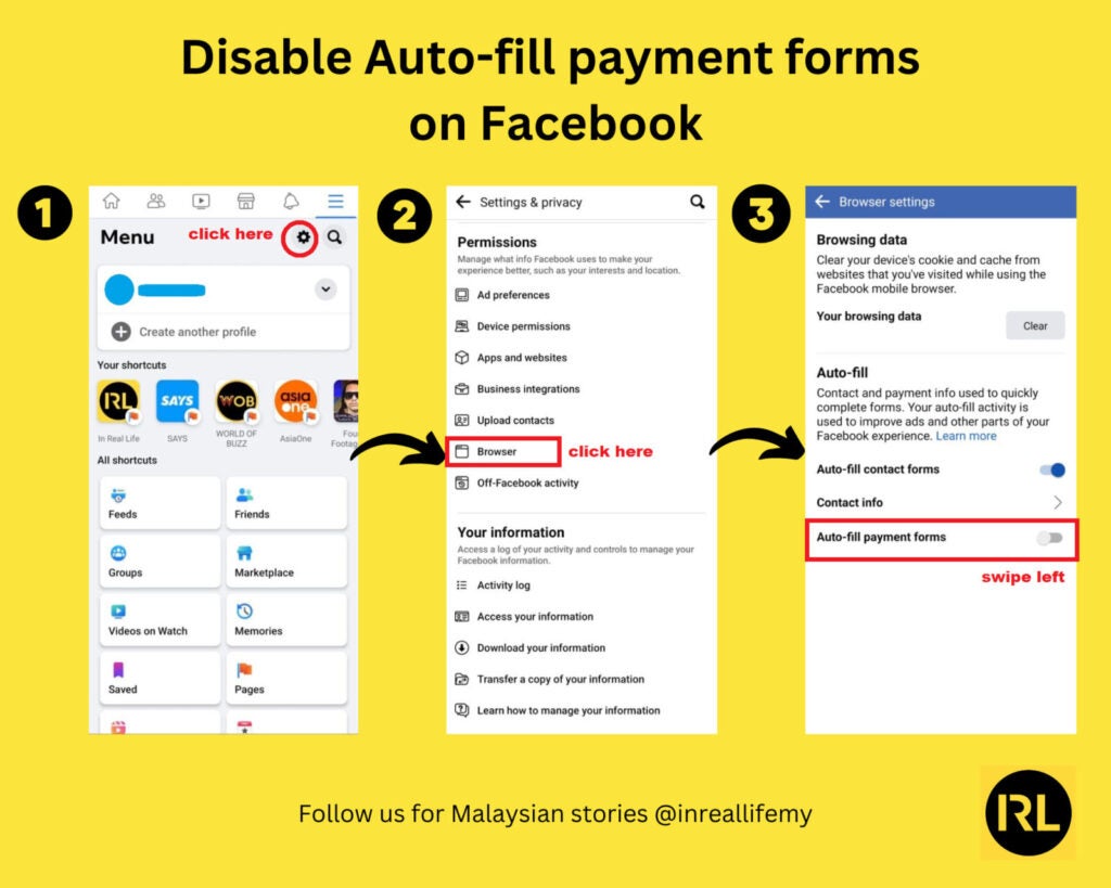 Disable Auto-Fill Payment Forms On Facebook. A Step-By-Step Guide For Malaysians With Facebook Accounts