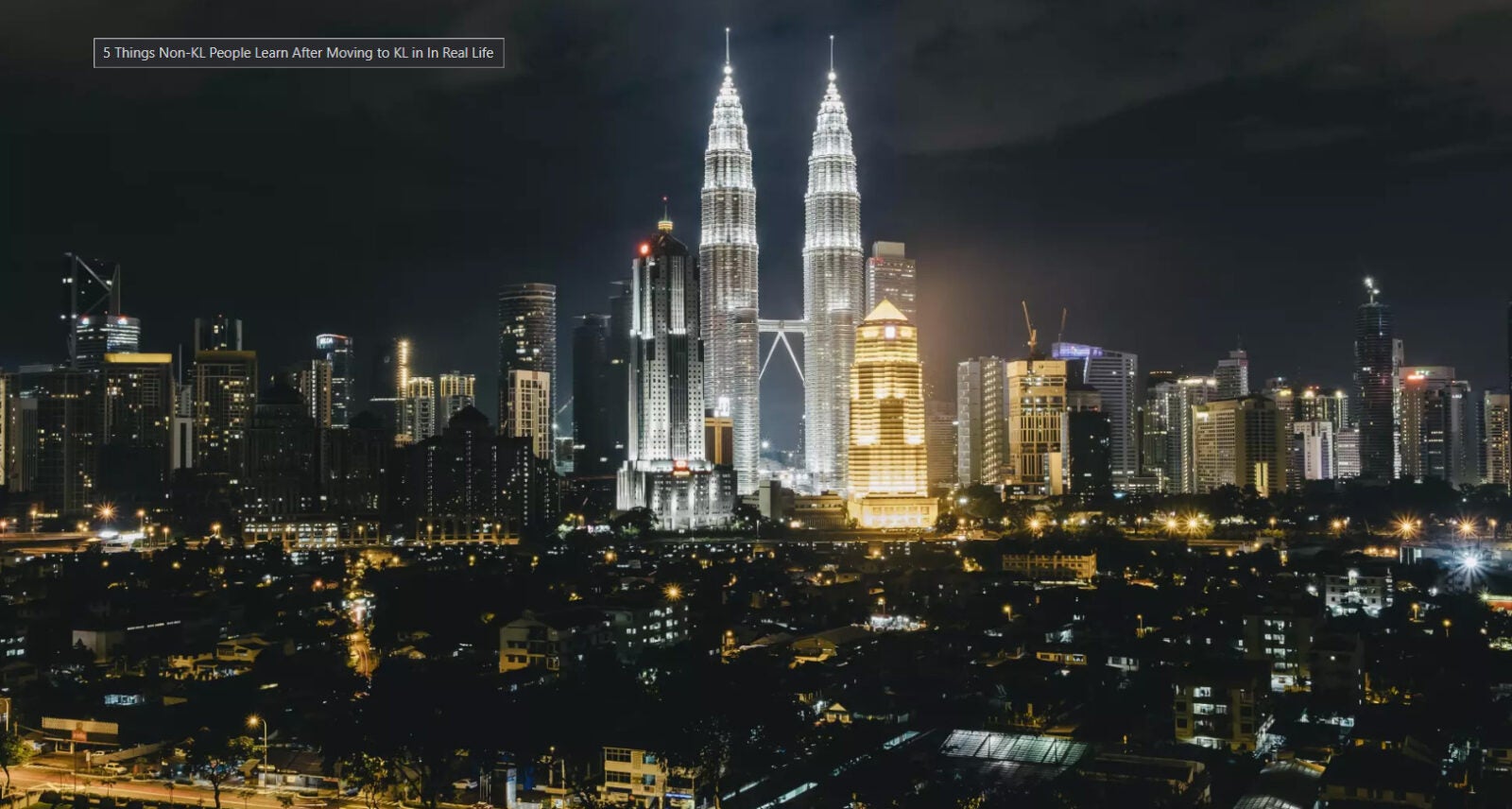 Skyline Of Kuala Lumpur At Night