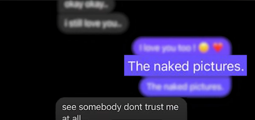 Whatsapp Text Conversation About Leaked Pictures