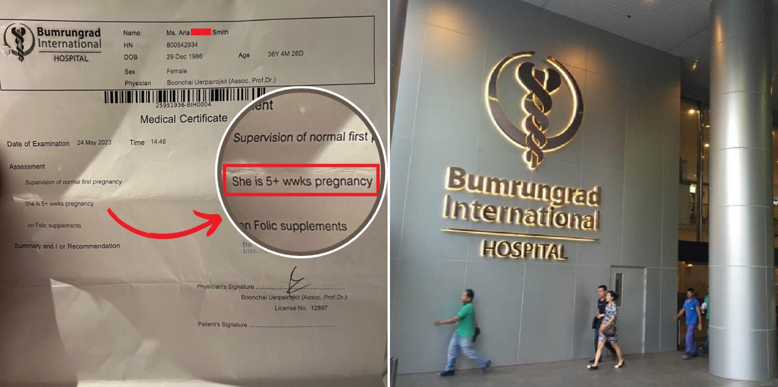 Pregnancy Test From Bumrungrad International Hospital