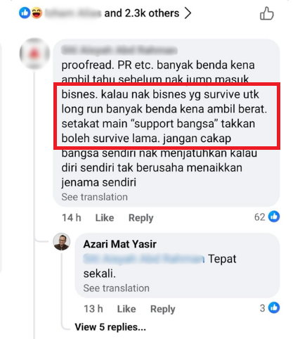 ‘Type C Comment By Local Fried Chicken Restaurant Receives Backlash From Msian Netizens Comments