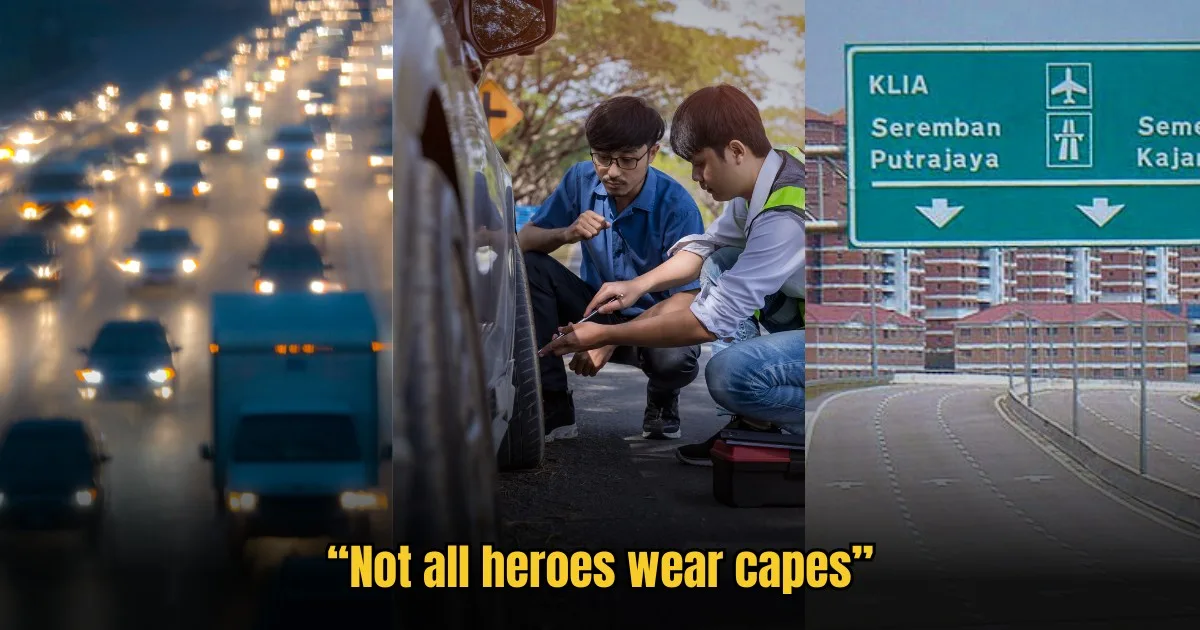 This Stranger Braved 24 Lanes Of Traffic To Change My Flat Tyre On The North South Highway 3