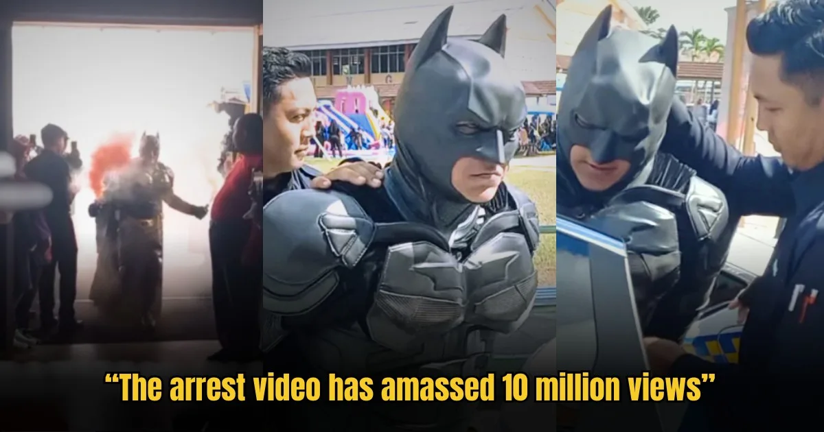 Costumed Batman Arrested In Johor Reveals It Was A Publicity Stunt In Collaboration With Pdrm 1