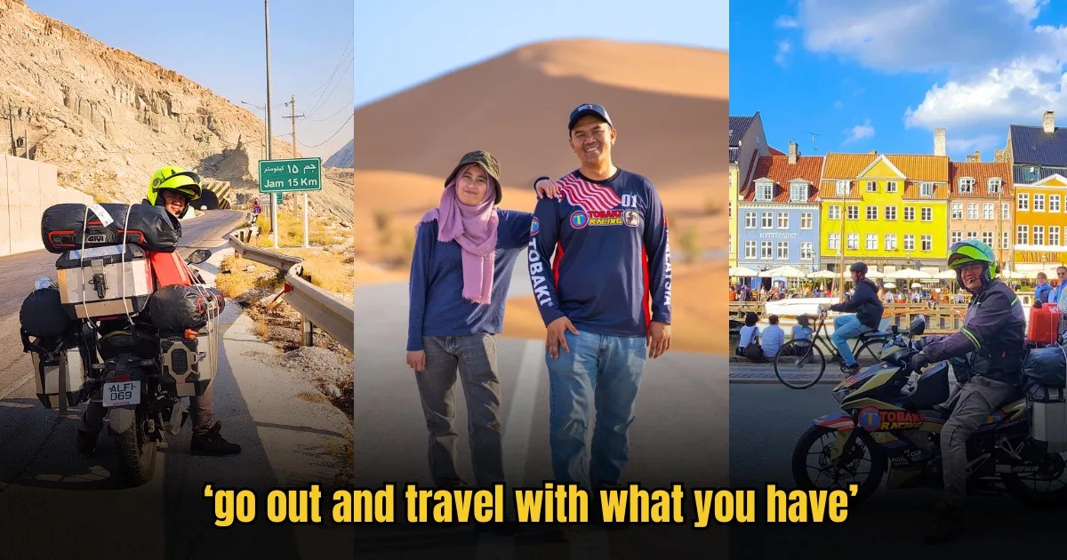 How This Malaysian Couple Travels Across Europe And Asia On A Tiny Motorcycle