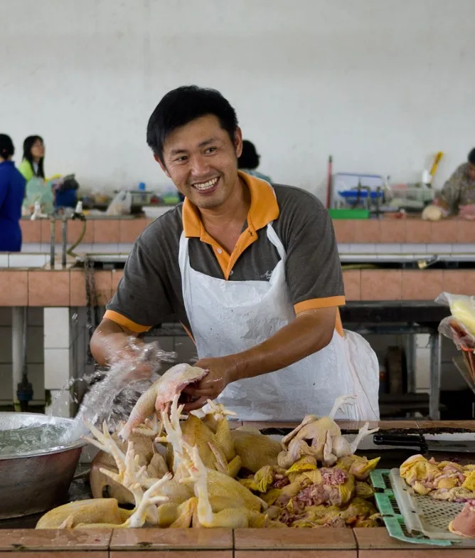 Wet Market Poultry Butcher