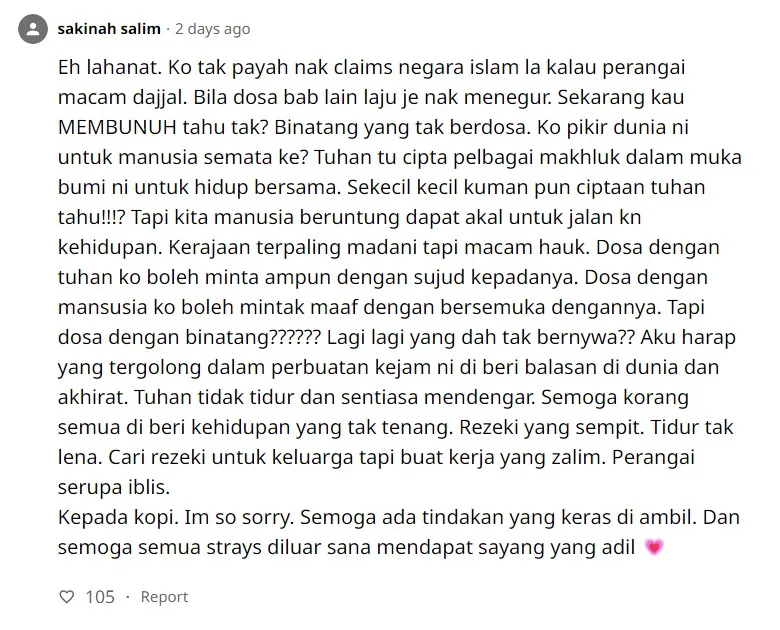 Comment By Sakinah Salim