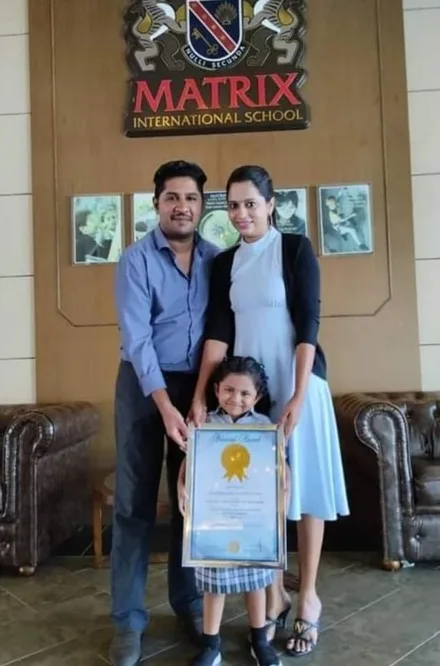 Thevissha And Her Parents