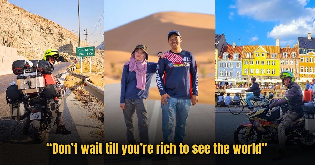 How This Malaysian Couple Travels Across Europe and Asia On A Tiny Motorcycle