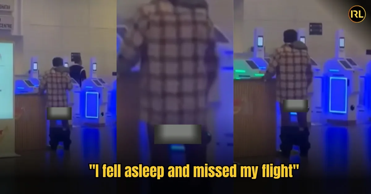 Indian National Stranded At KLIA2 Caught On Video Behaving Indecently