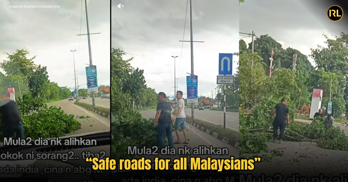 "We didn’t wait for the authorities," share M'sians who cleared road hazard together in In Real Life News3 Tree Clearing 2