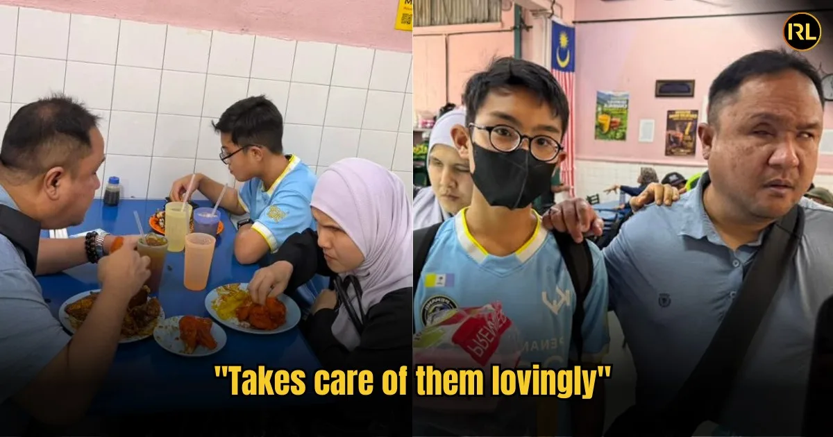 “He Didn’t Show Any Anger Or Complain At All” Penang Eatery Treats KL Boy Who Guides Blind Parents
