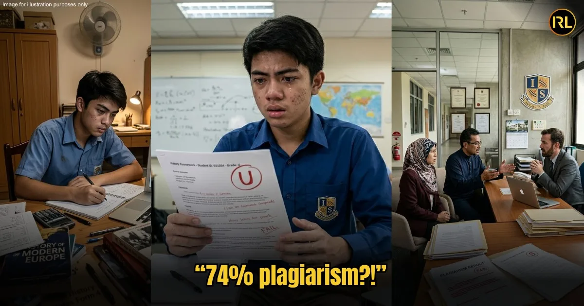 "Teacher Blindly Trusted AI Plagiarism Tool and Failed My Son!" shares Outraged M'sian Mother in In Real Life 74 Plagiarism Includes The Bibliography