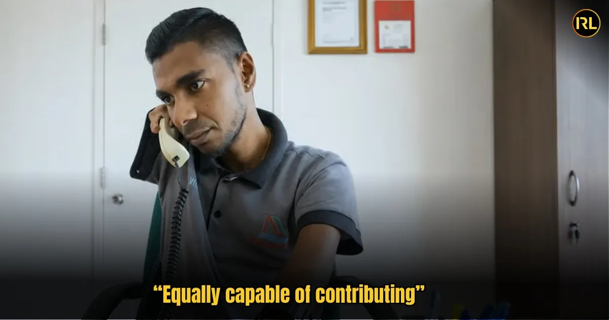 “I Can Now Support Myself” Born Without Hands, M’sian Lands Job As Receptionist