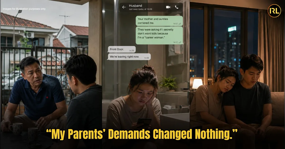 “Dad said no Grandchildren, no Inheritance!” shares M’sian Man Who Walked Out of Family Gathering