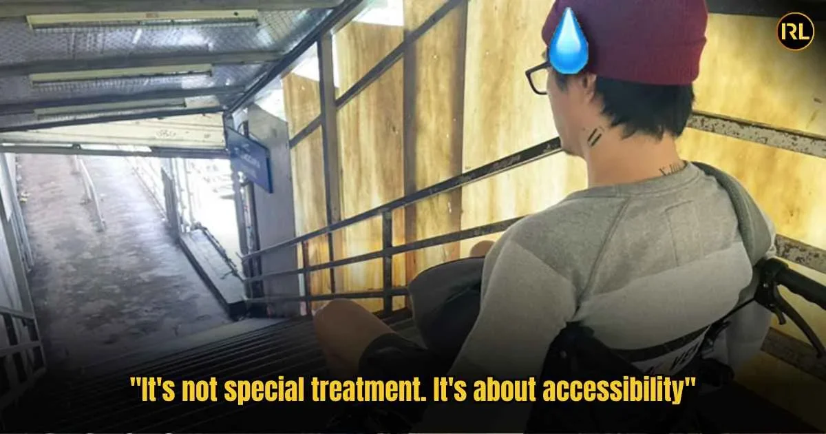 “Give Priority To Someone Who Genuinely Needs It” Photo Of OKU Man Blocked From Lift Goes Viral