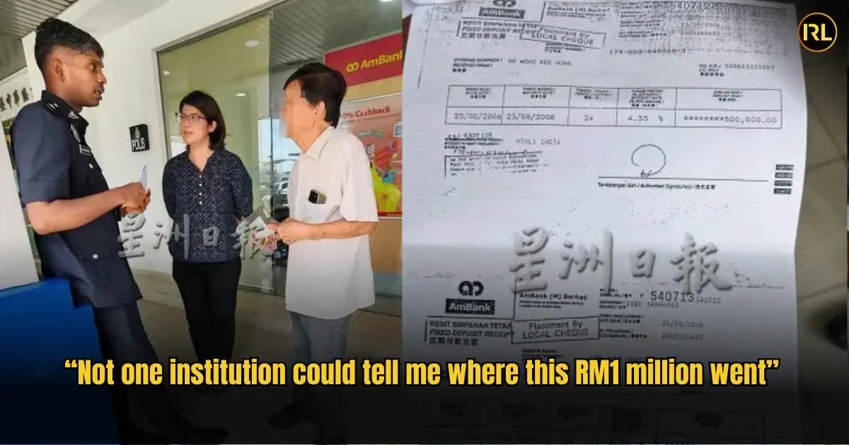“No Such Records Exist” Sibu Retiree Searches For RM1 Million Deposited 20 Years Ago
