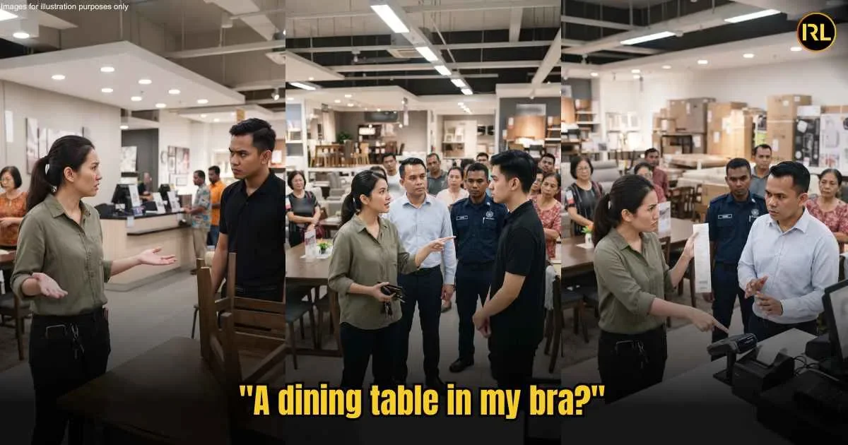 A Dining Table In My Bra?” M’sian Woman Walks Out With Full Refund After